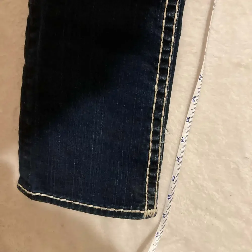 True Religion Billy Joey Super T Thick Thread Jeans Size 28 Made in USA